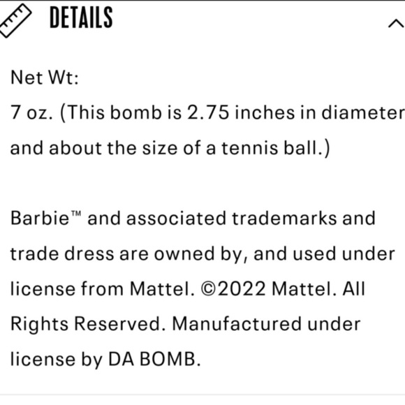 Barbie Bath Bomb Cotton Candy Barbie Bath Fizzer Surprise Inside 💕 NEW 🫧 Real 🛁 - Picture 8 of 8